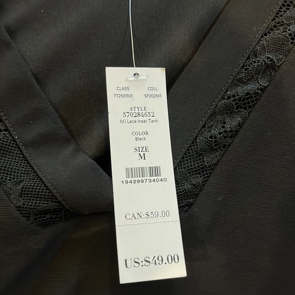 WHBM black camisole. - Picture 2 of 4